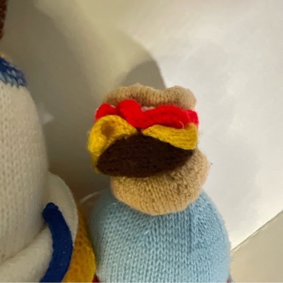 Jean Greenhowe Clown Dolls Knit Stuffed Plush Handmade Large Godfrey Alf - Picture 9 of 14